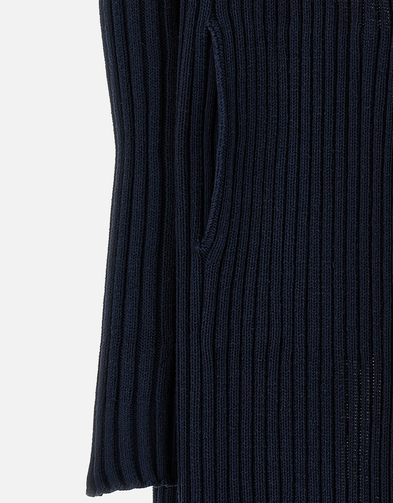 Balenciaga リブ編みコットンブレンドマキシカーディガン (ニット