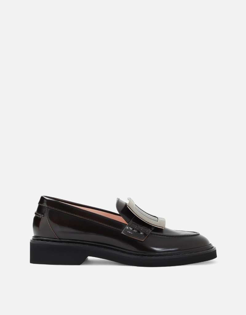 Roger Vivier Viv' Rangers Patent Calfskin Buckle Loafers (すべての