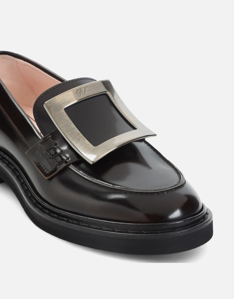 Roger Vivier Viv' Rangers Patent Calfskin Buckle Loafers (すべての