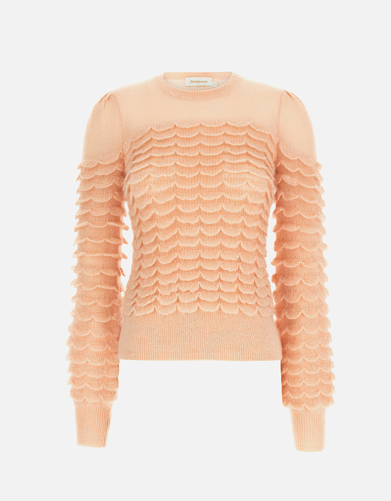 Zimmermann Zimmermann Hypnotic Scallop Mohair Blend Sweater - 00　Zimmermann ヒプノティック スカラップ モヘア ブレンド セーター - 00