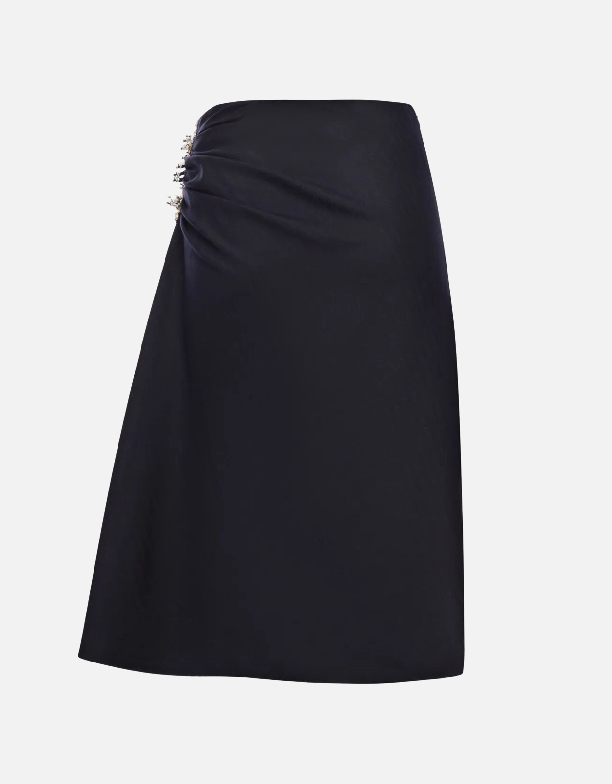 週末値下げ【DRIES VAN NOTEN】ミディスカート Dries Van Noten ウール刺繍ミディスカート (ドレス) IFCHIC.COM