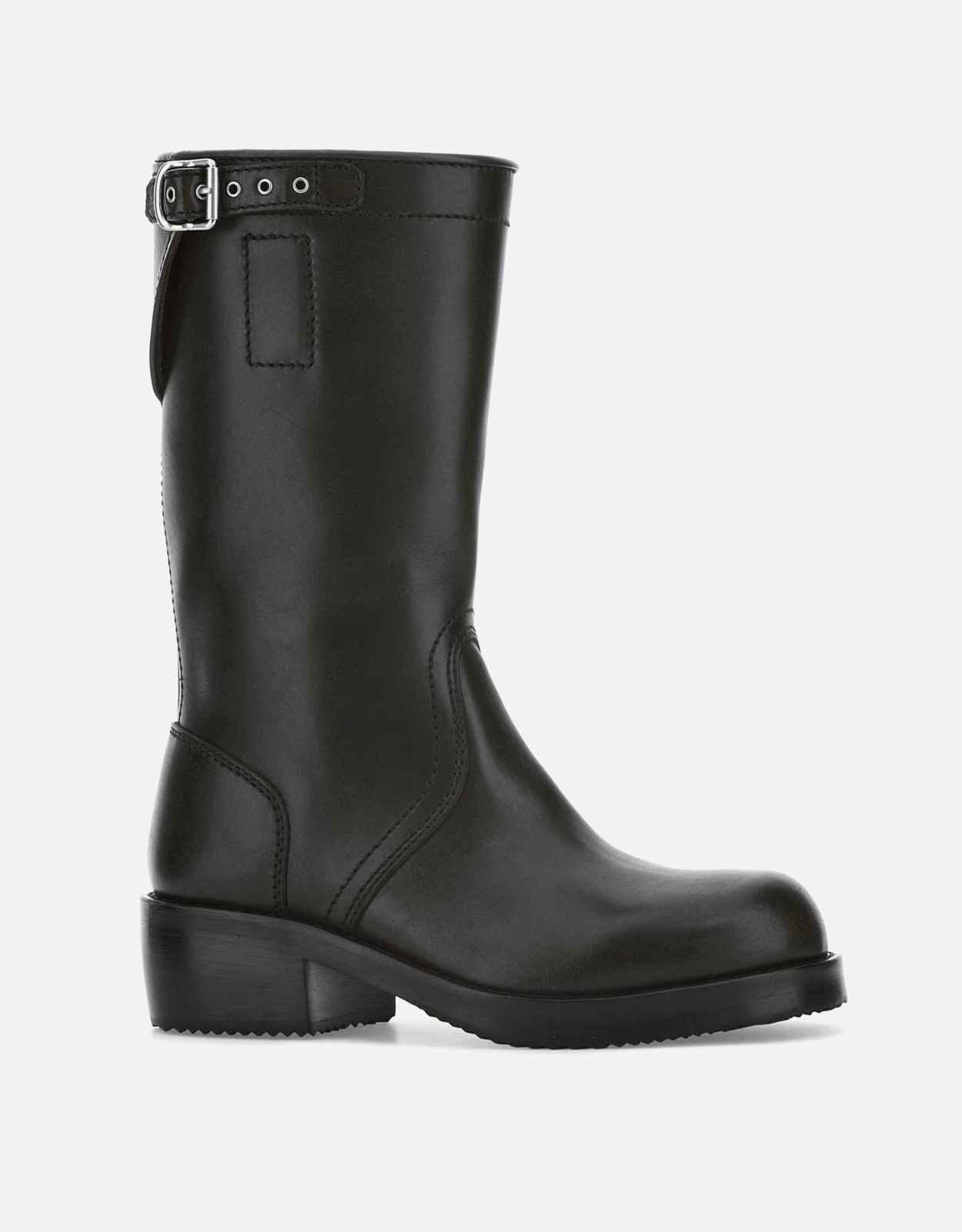 Dries Van Noten Leather Biker Boots () IFCHIC.COM
