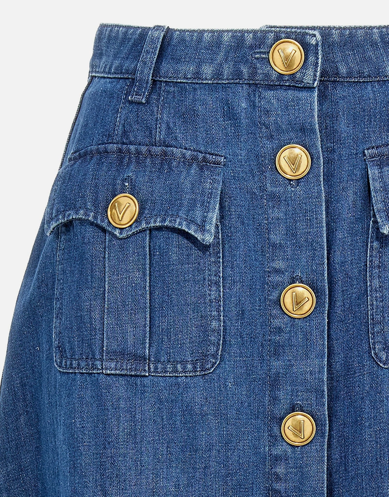 Valentino Garavani デニムミディスカート () IFCHIC.COM