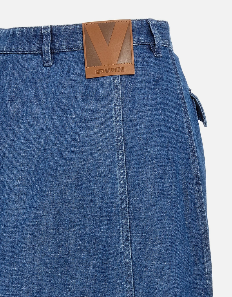 Valentino Garavani デニムミディスカート () IFCHIC.COM