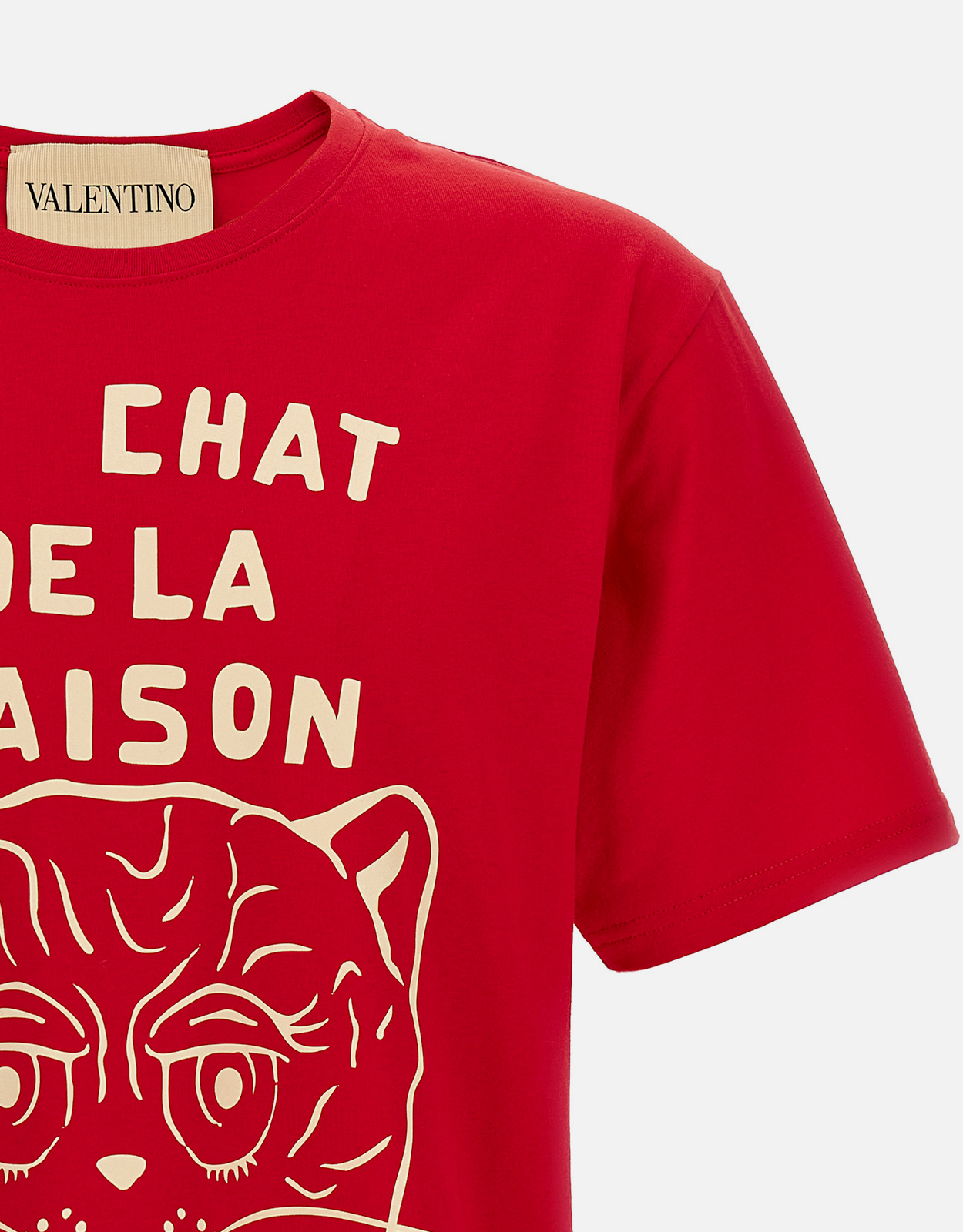 Valentino Garavani Men's Cotton Le Chat De La Maison T-Shirt