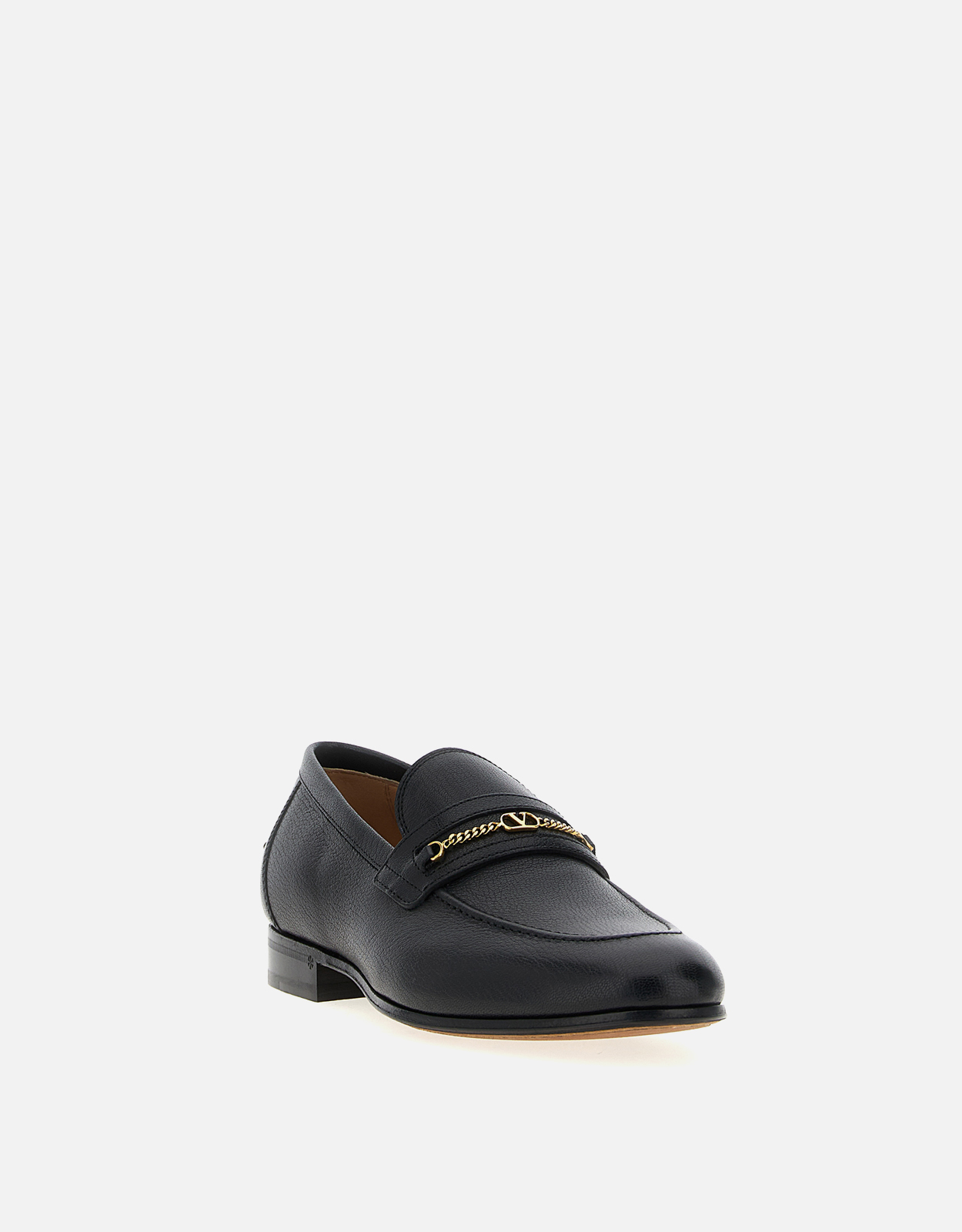 Valentino Garavani メンズゴートレザー チェーンディテール