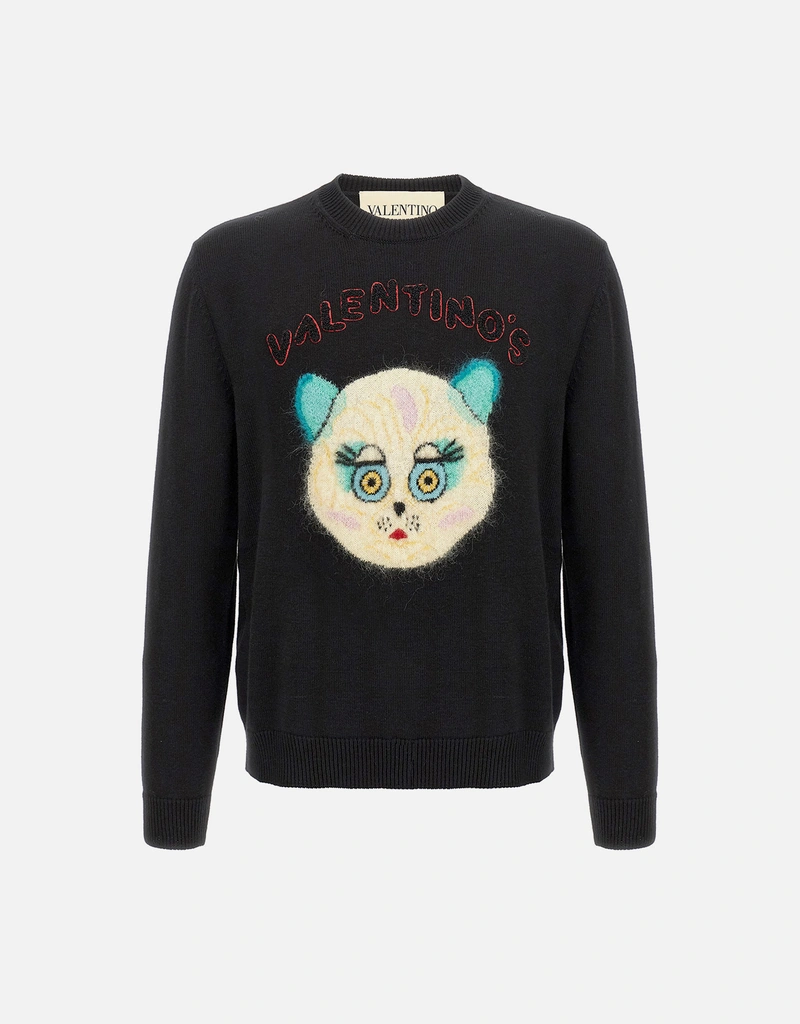 Valentino Garavani Men's Le Chat De La Maison Cotton Virgin Wool