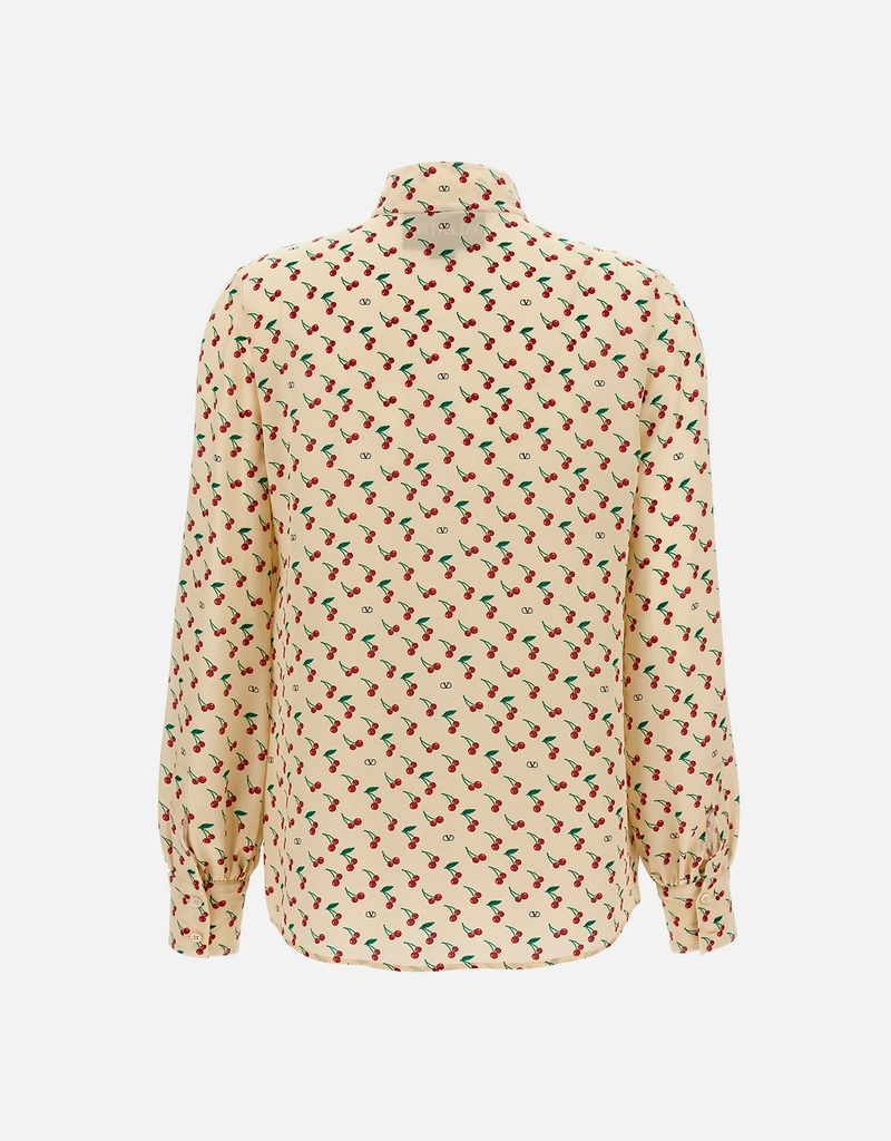 Valentino Garavani Cherryfic シルクシャツ (トップス) IFCHIC.COM