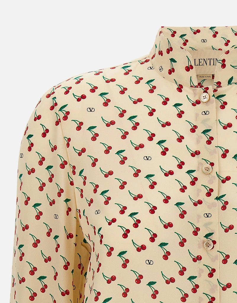 Valentino Garavani Cherryfic シルクシャツ (トップス) IFCHIC.COM