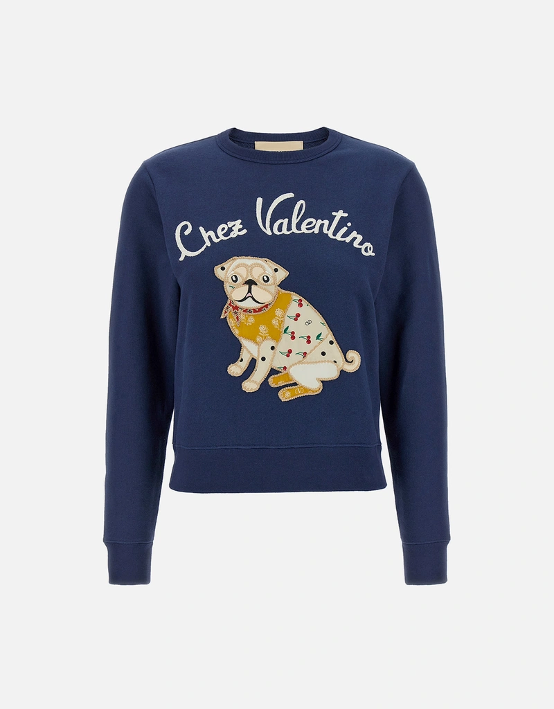 Valentino Garavani コットンChez Valentinoスウェットシャツ 