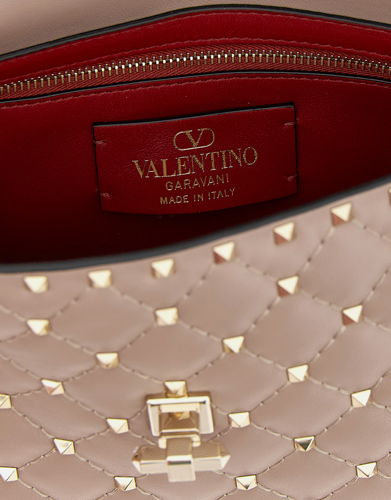 Valentino Garavani ロックスタッズスパイクナッパラムレザー