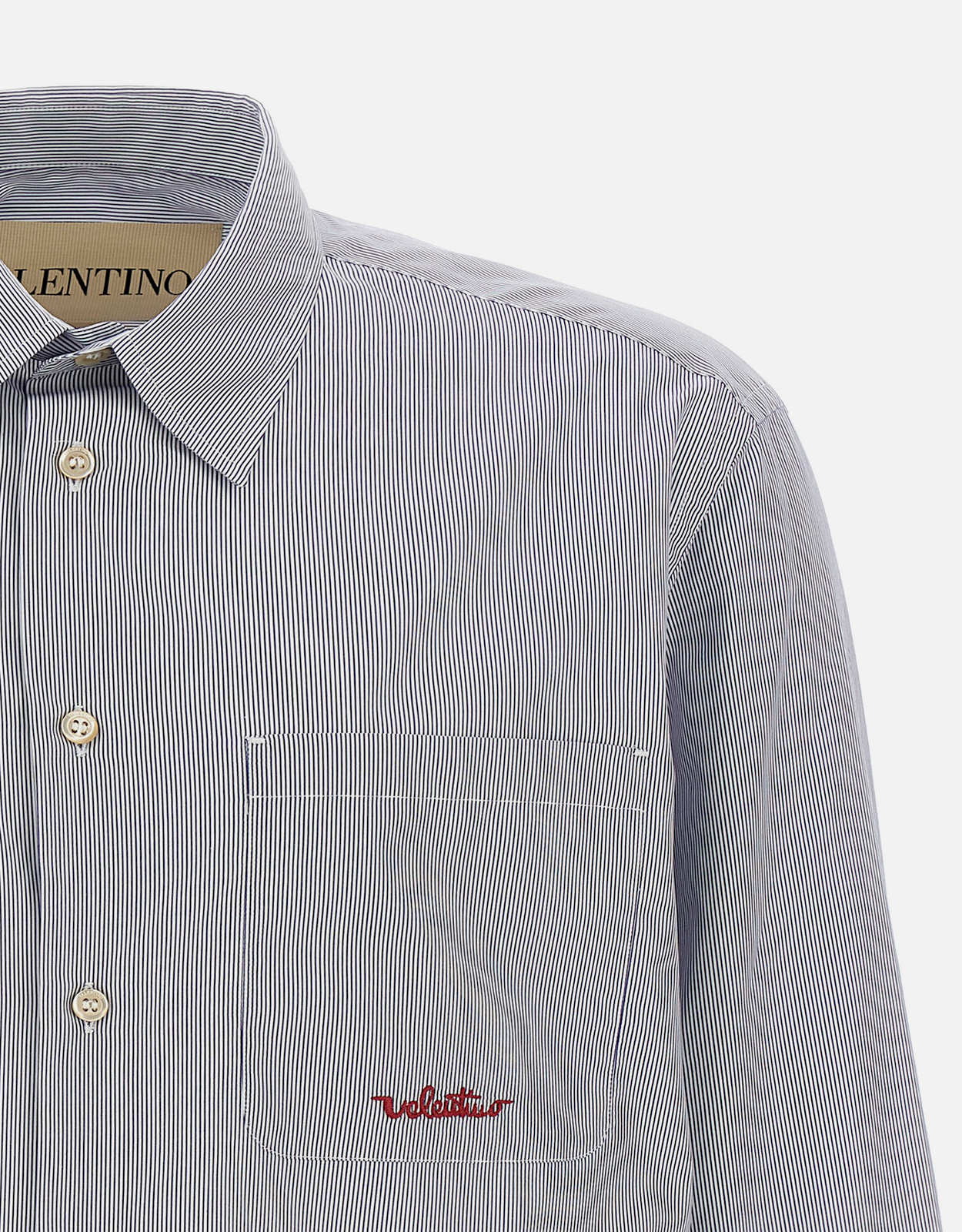 Valentino Garavani メンズ 綿 ストライプ シャツ (シャツ,カジュアル