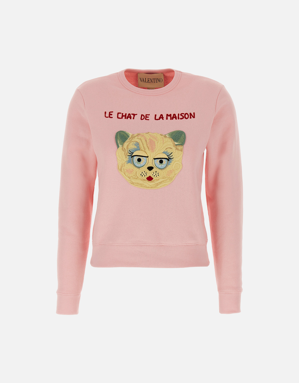 VALENTINO Valentino Garavani 'Le Chat De La Maison' Cotton Sweatshirt - L　Valentino Garavani 'The House Cat' コットン スウェットシャツ - L