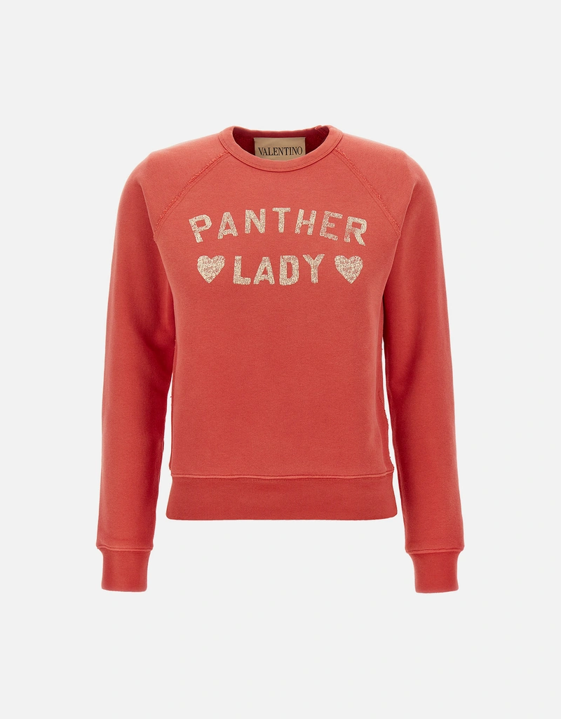 Valentino Garavani Panther Lady コットンスリムフィットスウェット