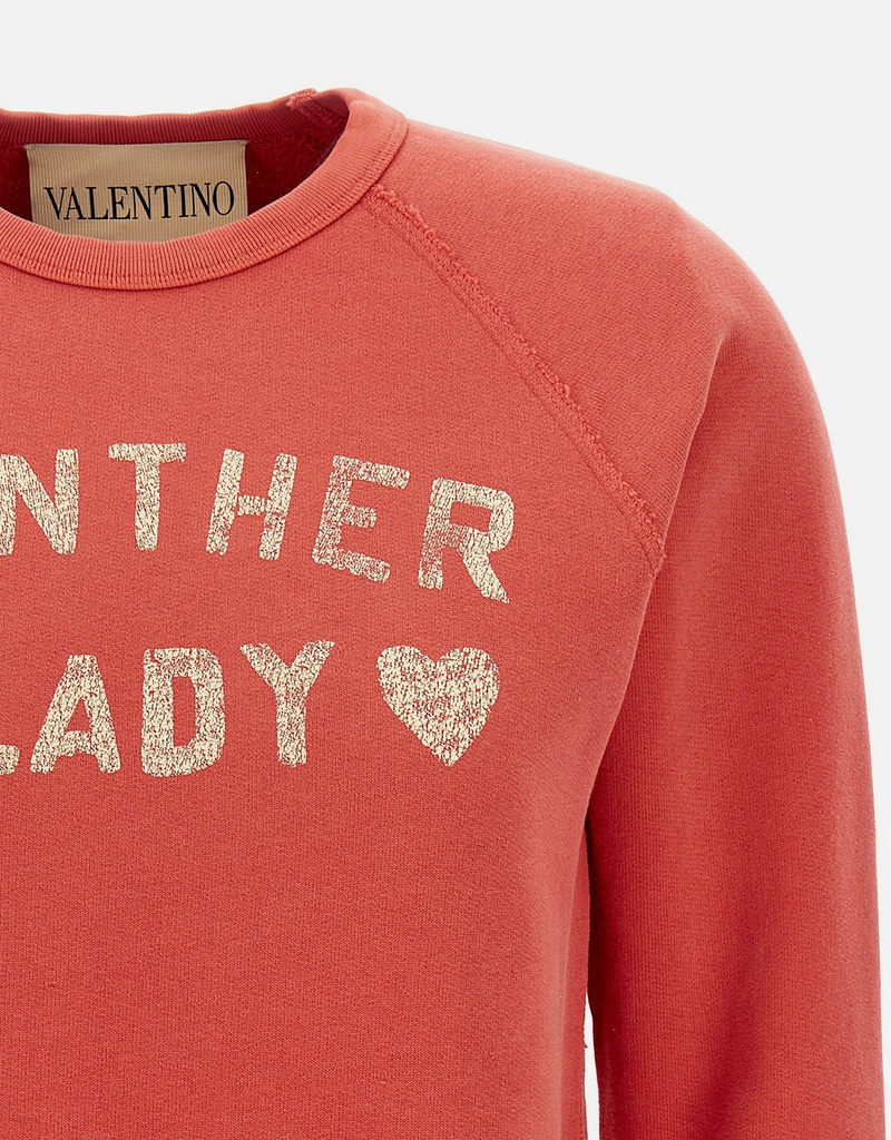 Valentino Garavani Panther Lady コットンスリムフィットスウェット