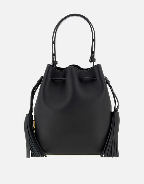 Valentino Garavani カーフレザーVLogoシグネチャーショルダーバッグ