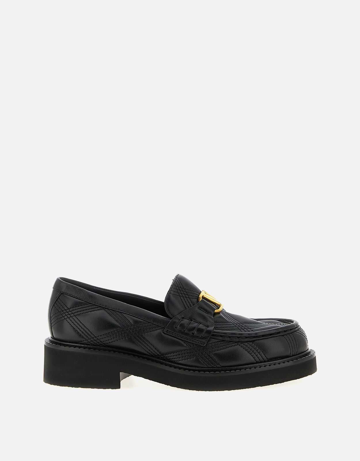 Valentino Garavani キルティングレザーローファー () IFCHIC.COM