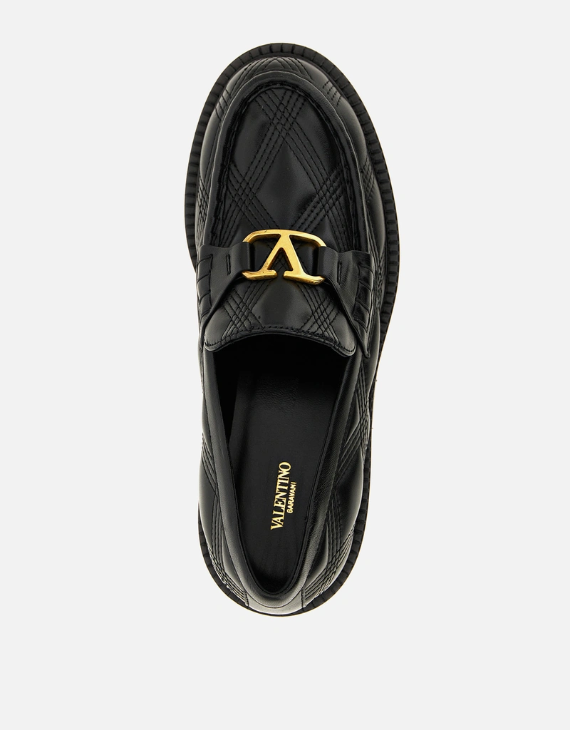 Valentino Garavani Quilted Leather Loafers () IFCHIC.COM