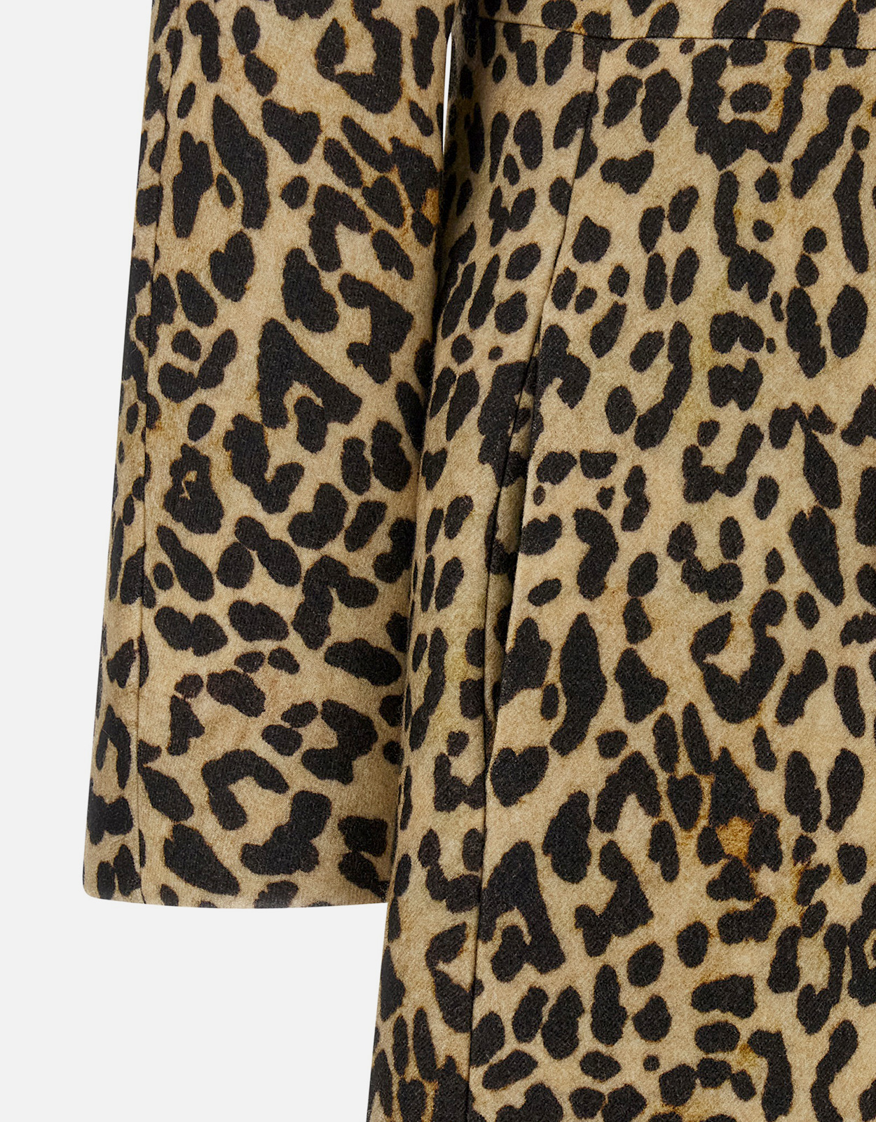 Valentino Garavani アニマルプリントウールダブルブレストコート