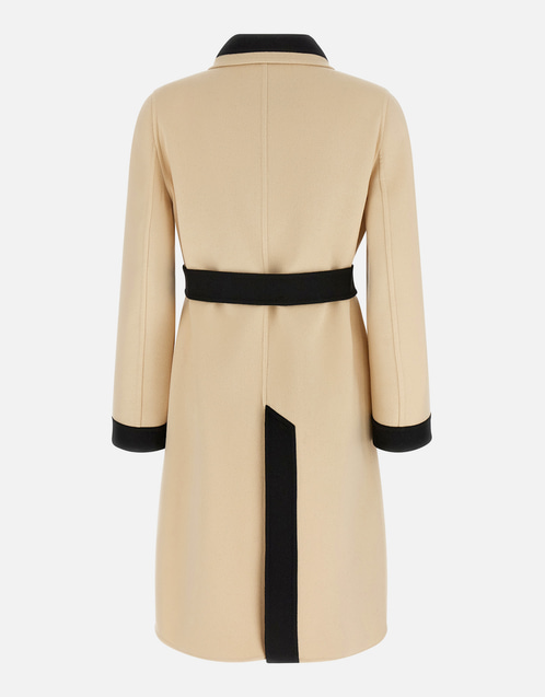 Valentino Garavani バージンウールカシミヤミディコート (ジャケット