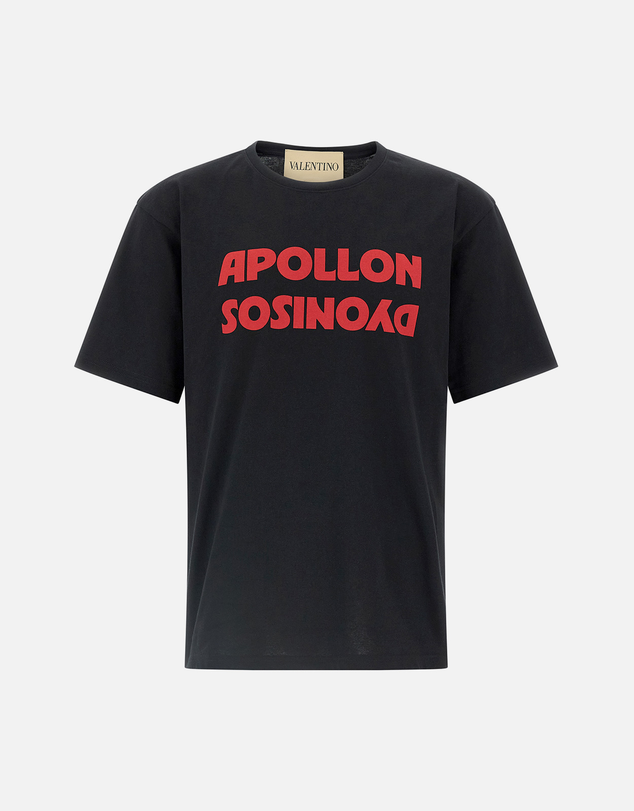 Valentino Garavani メンズコットンプリントクルーネックTシャツ