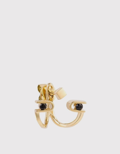 Premiere Paola 18ct 黃金扇形耳環
