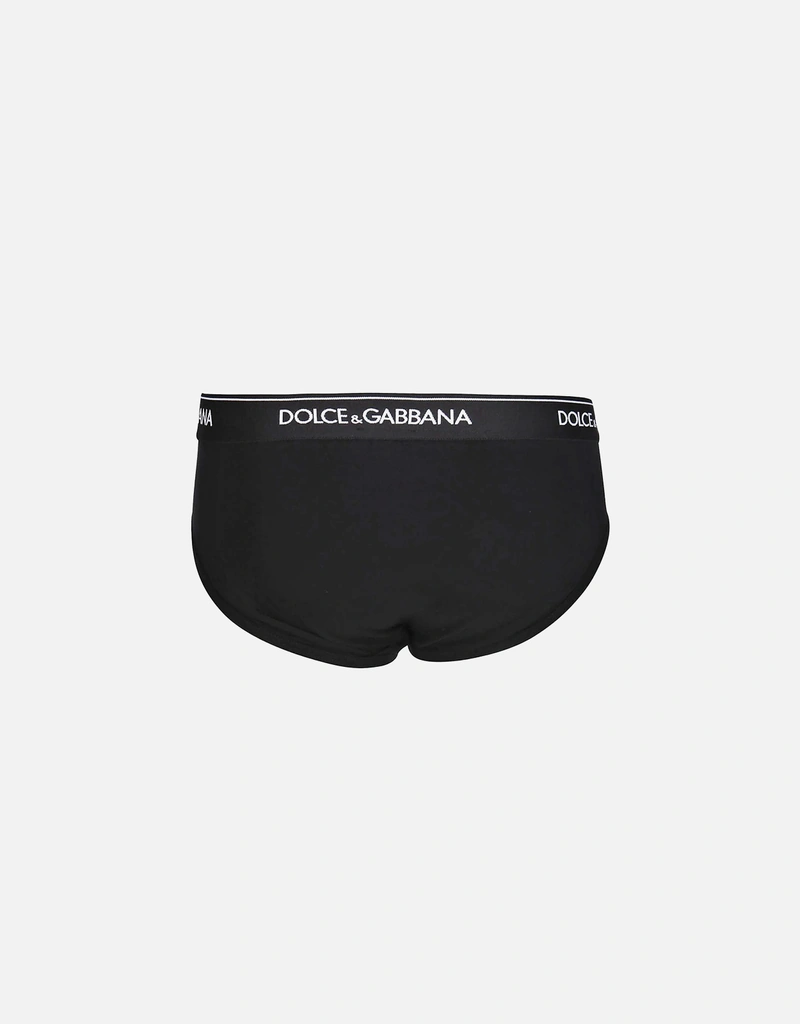 Dolce & Gabbana メンズ ストレッチコットン ミッドライズブリーフ 2枚