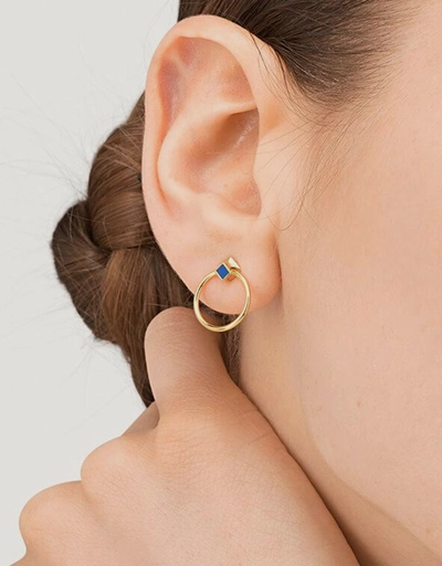 Orbit Infinity Cube Earrings 