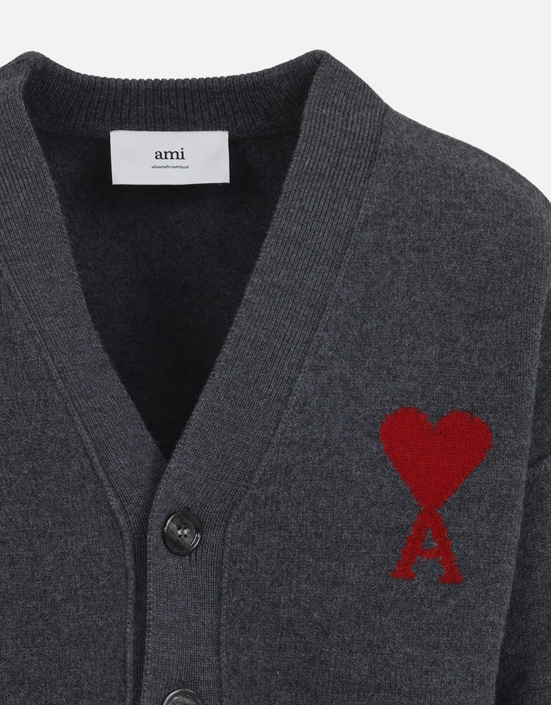 AMI Paris メンズAmi Adcウールカーディガン (アパレル,ニットウェア