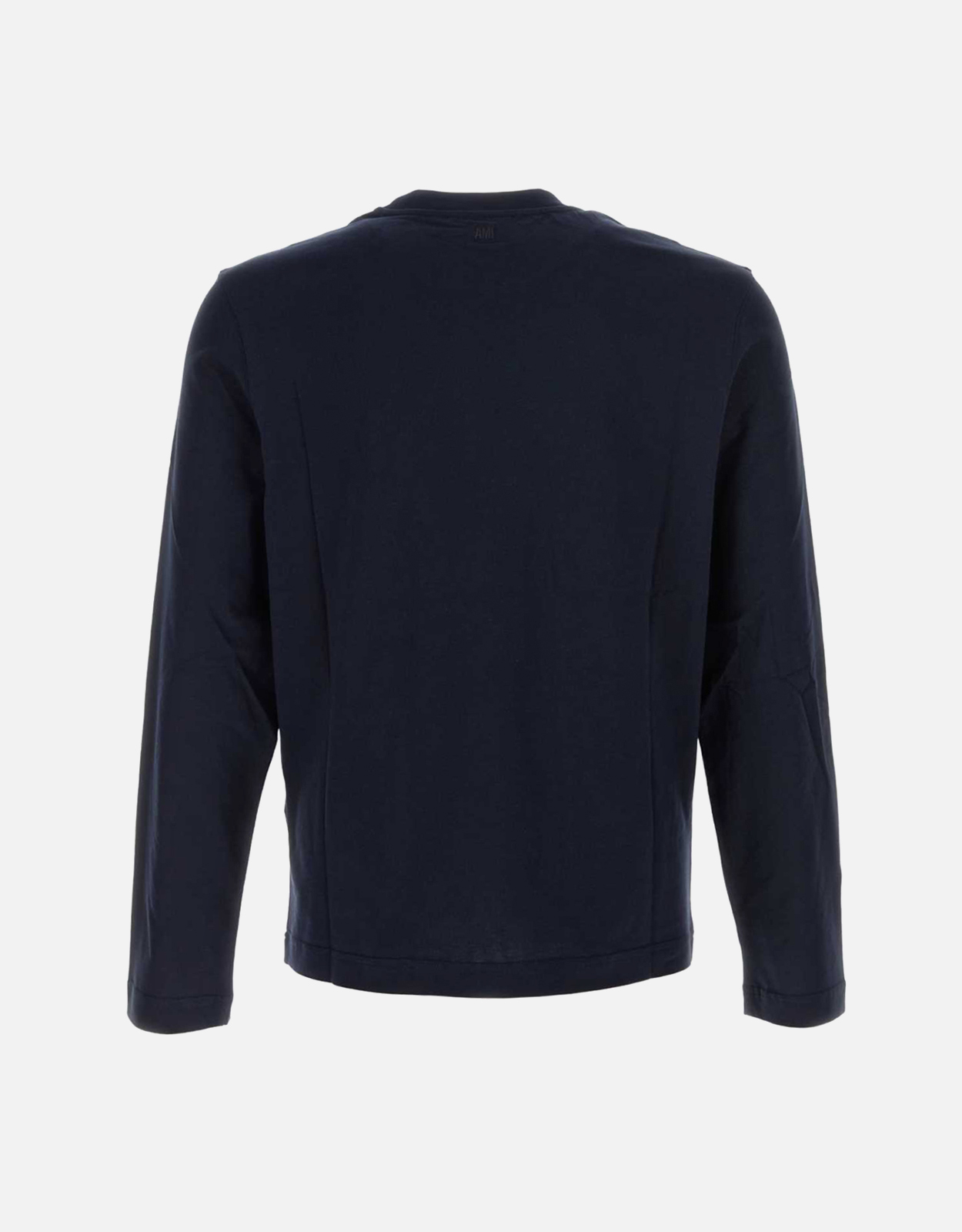 AMI Paris ユニセックス ネイビーブルー コットン 長袖Tシャツ AMI Paris ユニセックス ネイビーブルー コットン 長袖Tシャツ