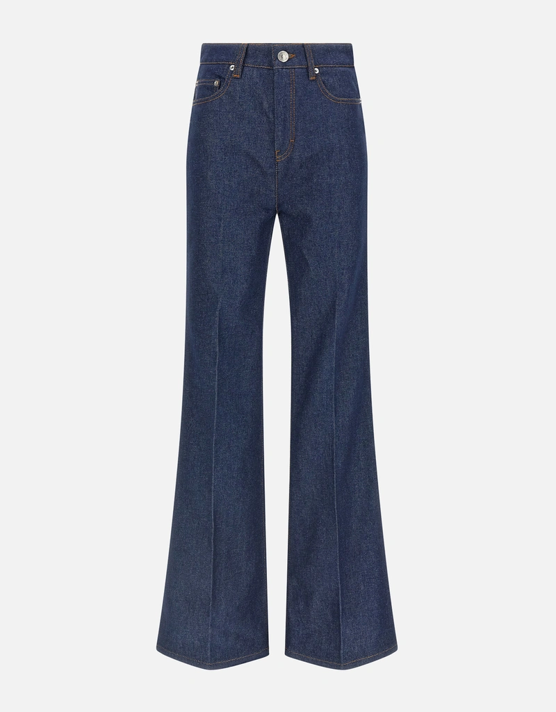 AMI Paris ブルーコットンフレアフィットジーンズ () IFCHIC.COM