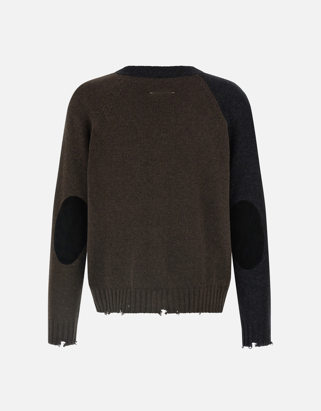 MM6 Maison Margiela メンズ ウール ツートーン ダメージ コンフォート