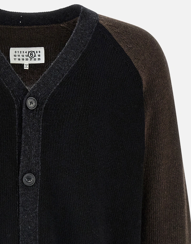 MM6 Maison Margiela メンズ ウール ツートーン ダメージ コンフォート