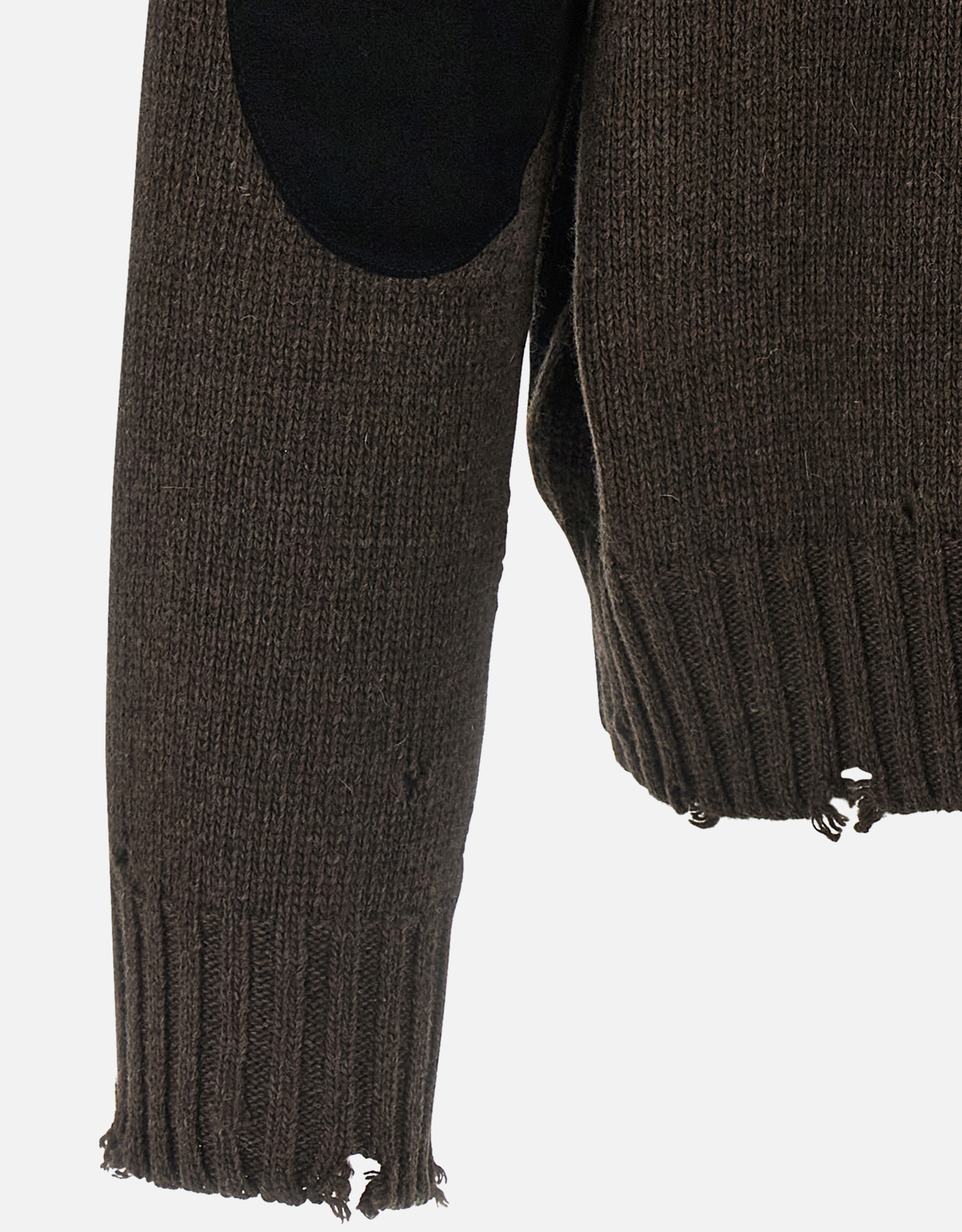 MM6 Maison Margiela メンズ ウール ツートーン ダメージ コンフォート