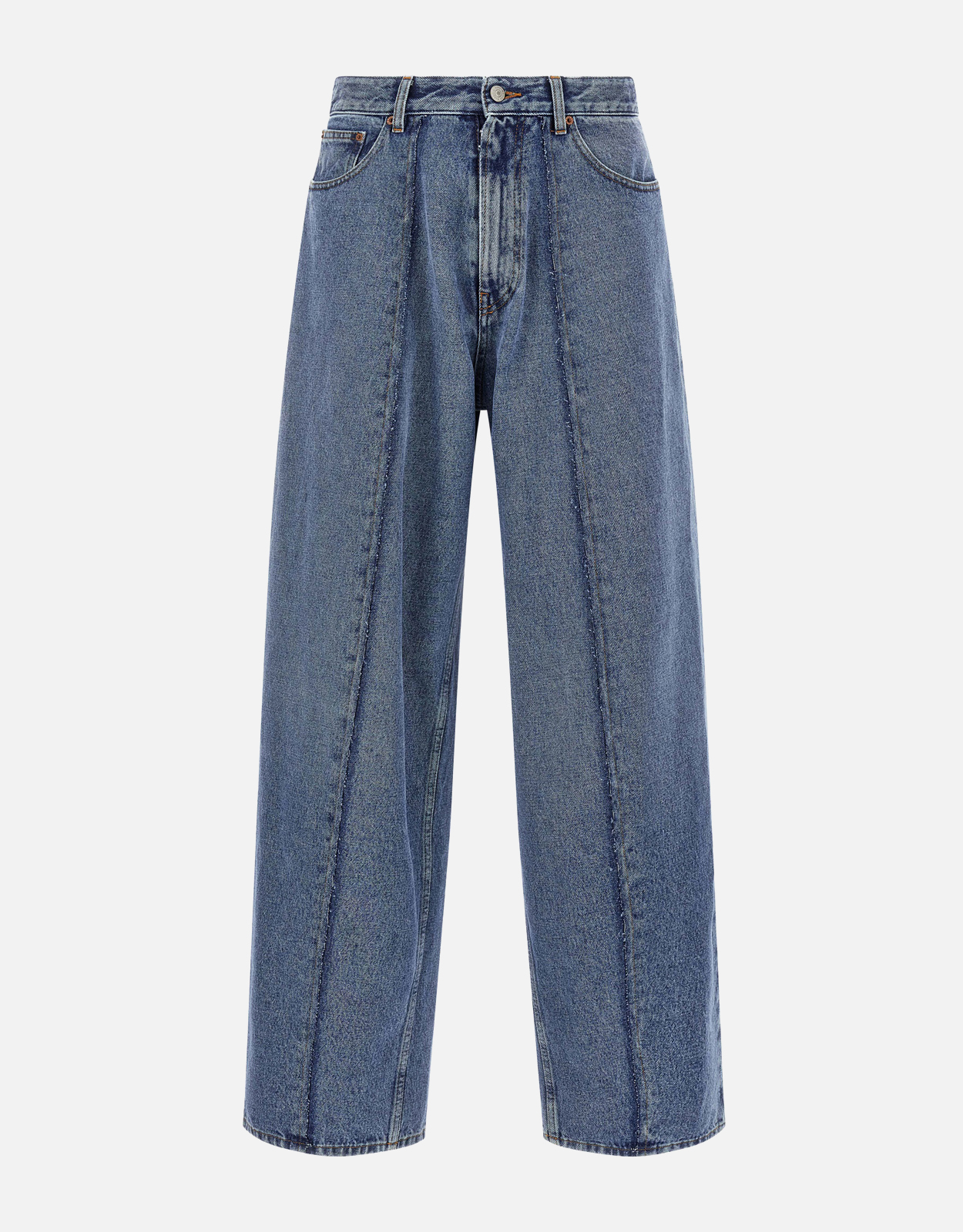 MM6 Maison Margiela メンズワイドレッグコットンジーンズ (デニム