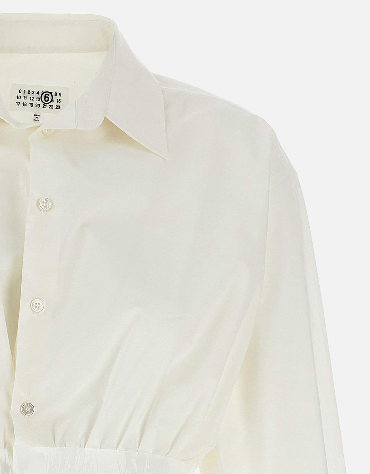 MM6 Maison Margiela テープ付きポプリンシャツ (トップス,ボタン