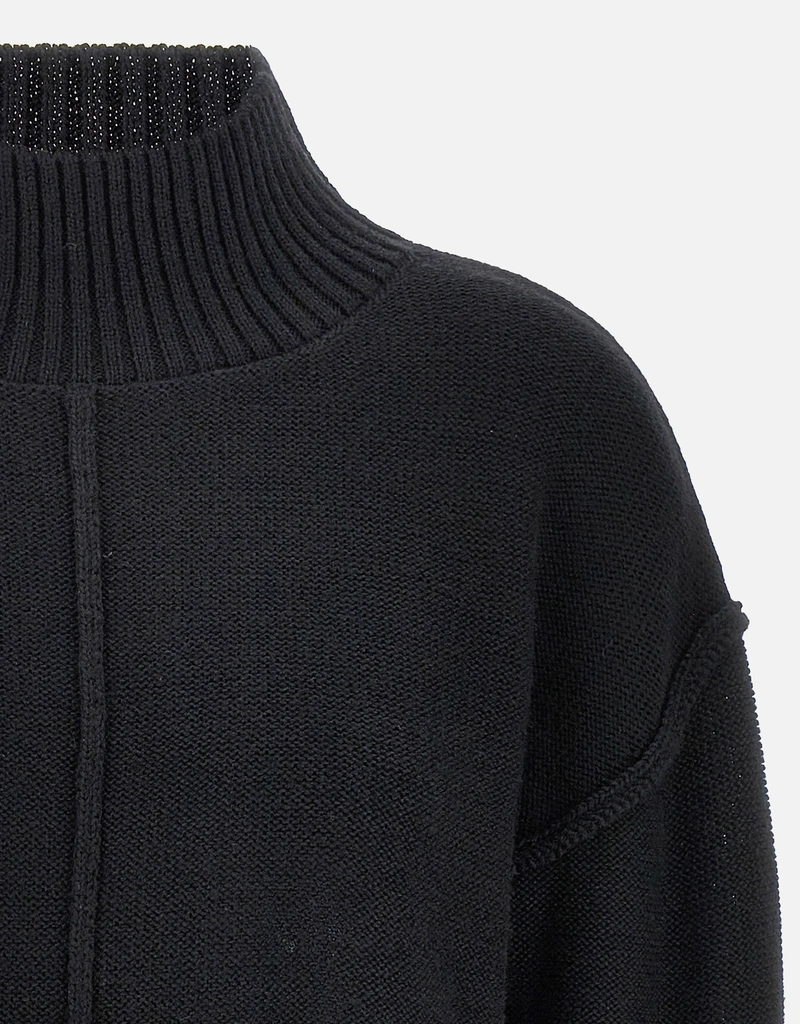 MM6 Maison Margiela ディストレストウールブレンド ハイネック