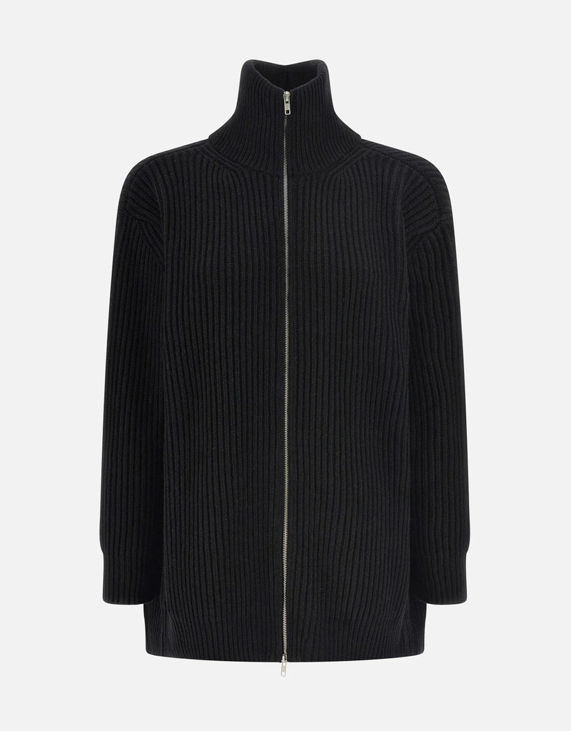 MM6 Maison Margiela Ribbed Knit Cardigan Dress (Knitwear,Cardigans)  IFCHIC.COM
