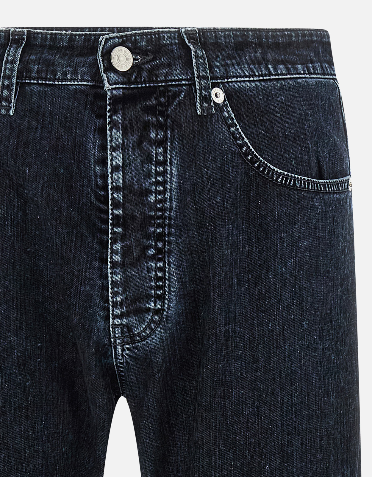 MM6 Maison Margiela メンズUsedWashコットンデニムストレートジーンズ