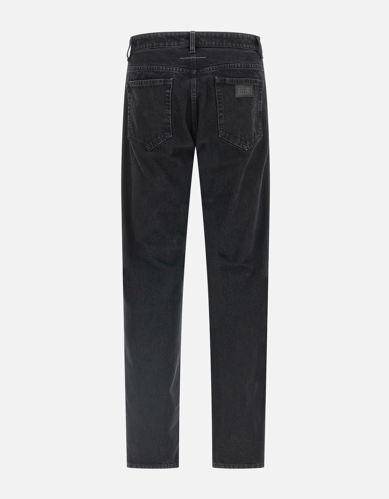 MM6 Maison Margiela メンズテープコットンストレートジーンズ