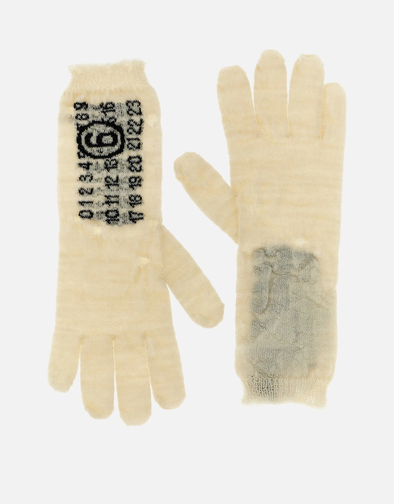 MM6 Maison Margiela バージンウールNumeric Signature手袋 () IFCHIC.COM