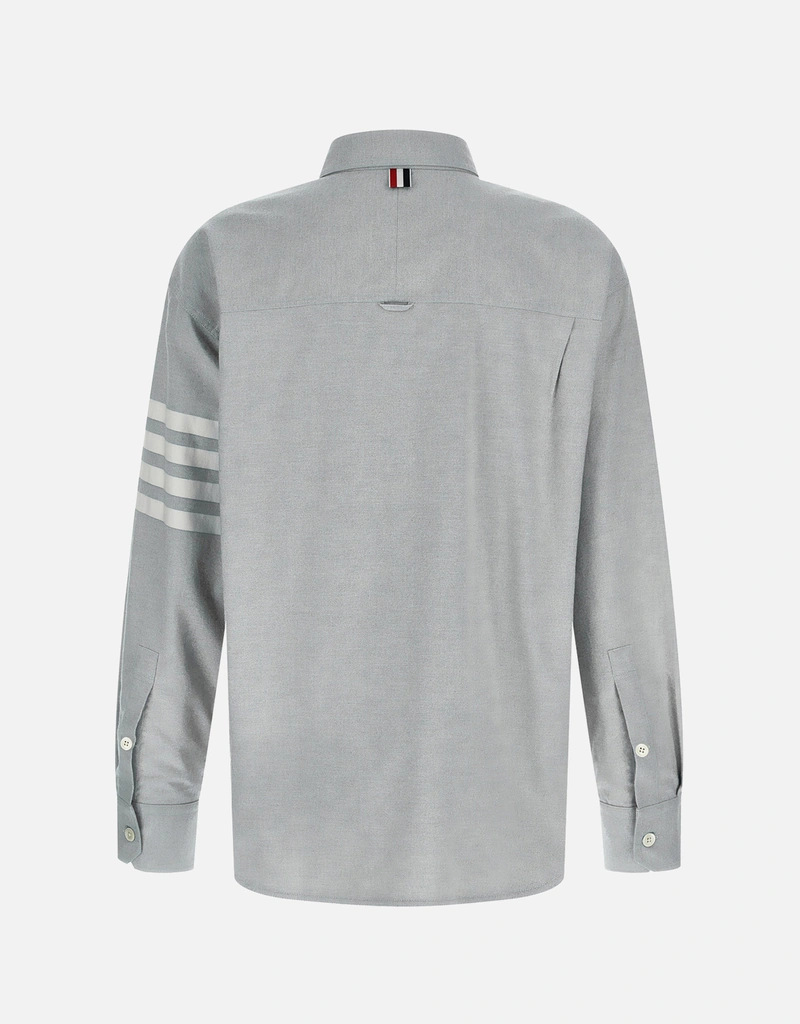 Thom Browne メンズ4BARコットンフランネルオーバーサイズシャツ