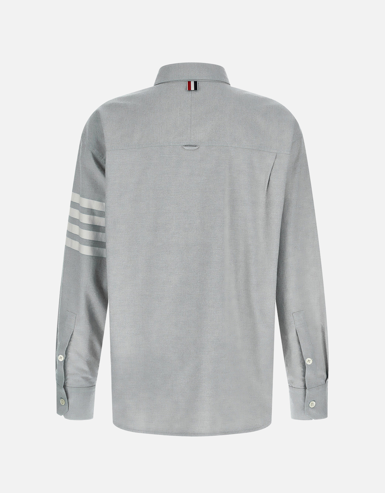 Thom Browne メンズ4BARコットンフランネルオーバーサイズシャツ