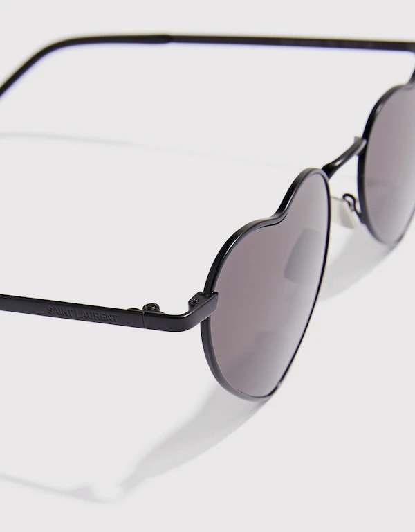 Saint Laurent Heart Frame Sunglasses