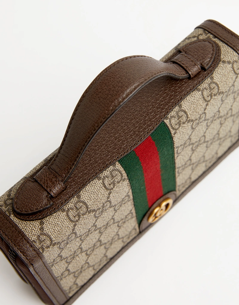 Gucci メンズオフィディアGGスプリームキャンバスポーチ () IFCHIC.COM