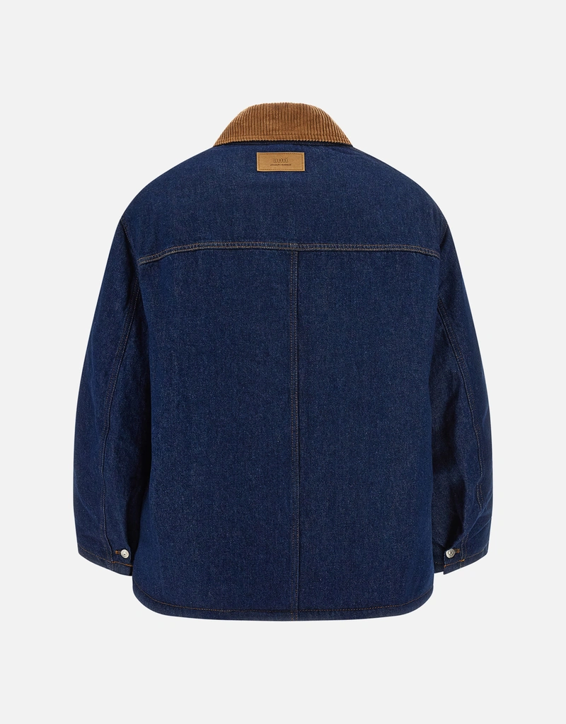 AMI Paris メンズコットンパッド入りワーカー ジャケット (アパレル