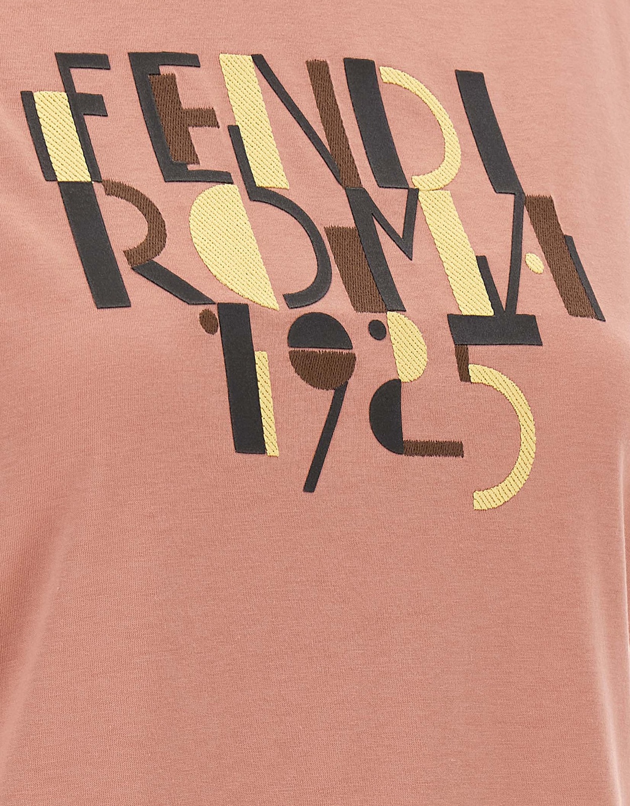 Fendi ピンクコットンTシャツ (トップス,Tシャツ) IFCHIC.COM