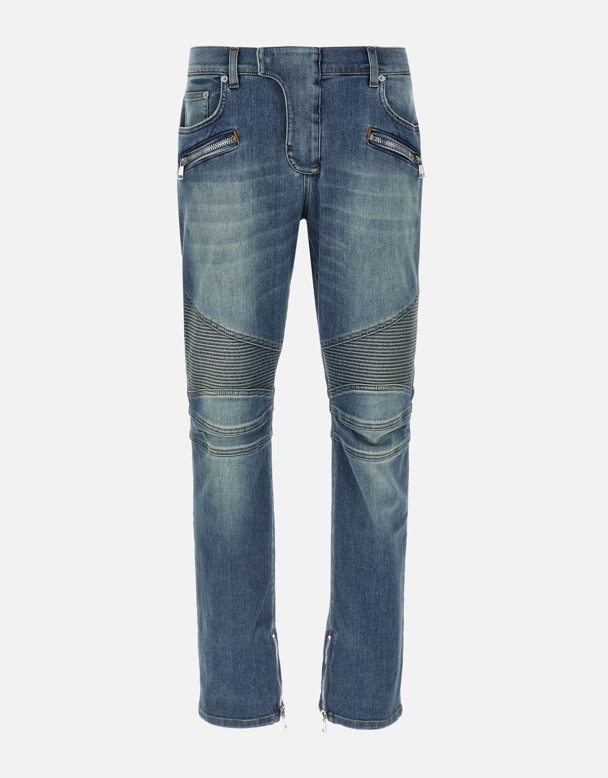 Balmain メンズ バイカー スリムフィット ポリエステル コットン