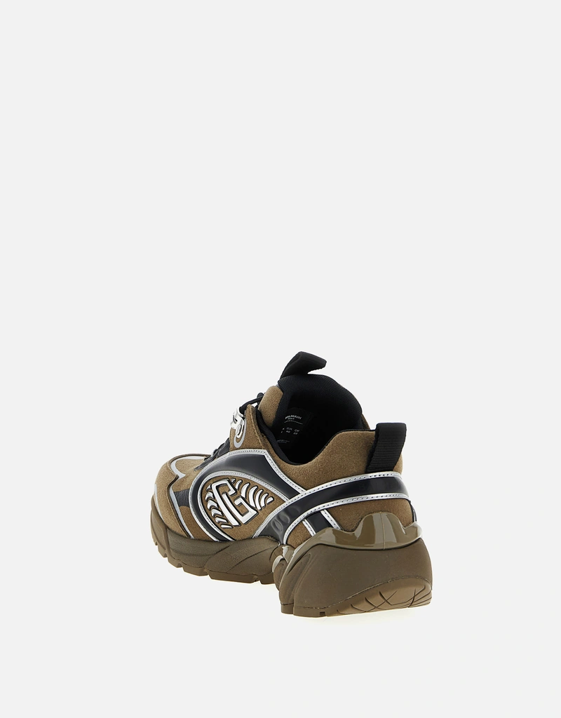 Balmain Men's Cosmic Dust Suede Leather Technical Material Mix Balmain Men's Cosmic Dust Suede Leather Technical Material Mix