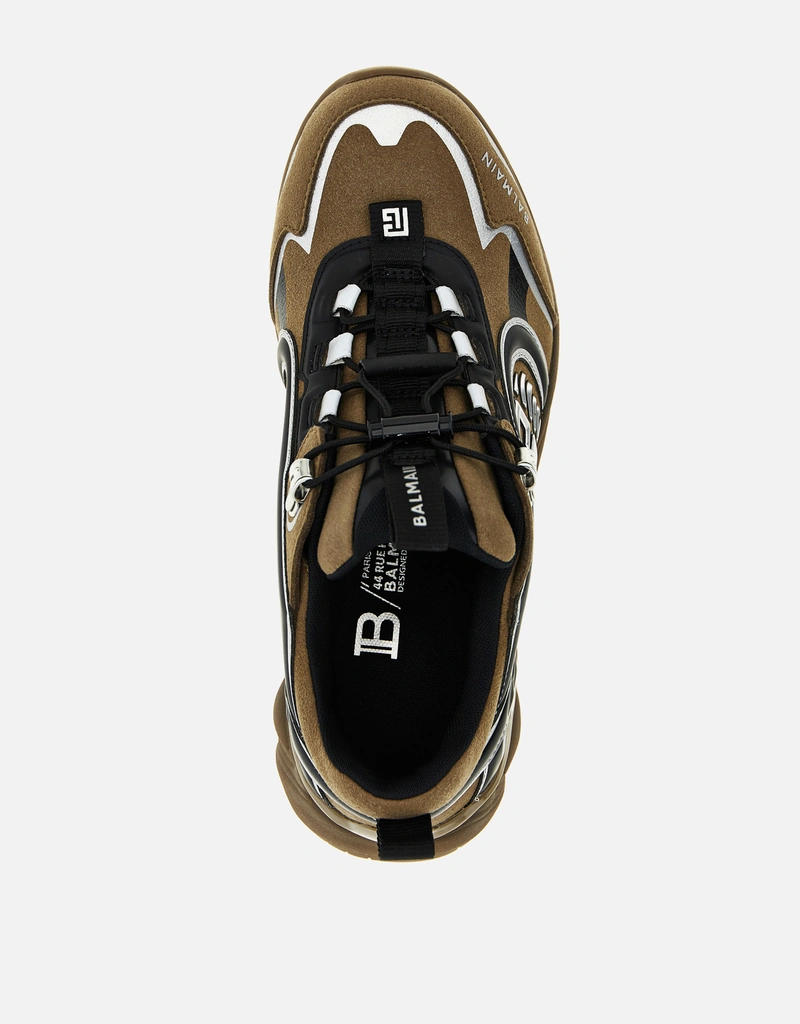 Balmain Men's Cosmic Dust Suede Leather Technical Material Mix Balmain Men's Cosmic Dust Suede Leather Technical Material Mix